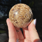 Load image into Gallery viewer, Chocolate Calcite Sphere - Ruby's Minerals