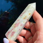 Load image into Gallery viewer, Pink Tourmalinated Quartz Point - Ruby's Minerals