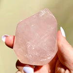 Load image into Gallery viewer, Rose Quartz Flame - Ruby's Minerals