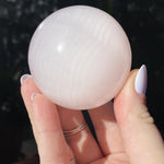 Load image into Gallery viewer, Mangano Calcite Sphere - Ruby's Minerals