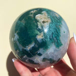 Load image into Gallery viewer, Moss Agate Sphere - Ruby's Minerals