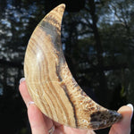 Load image into Gallery viewer, Chocolate Calcite Moon - Ruby's Minerals