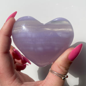 Lavender Fluorite Heart