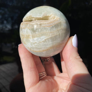 Caribbean Calcite Sphere - Ruby's Minerals