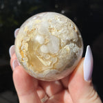 Load image into Gallery viewer, Flower Agate Sphere - Ruby&#39;s Minerals
