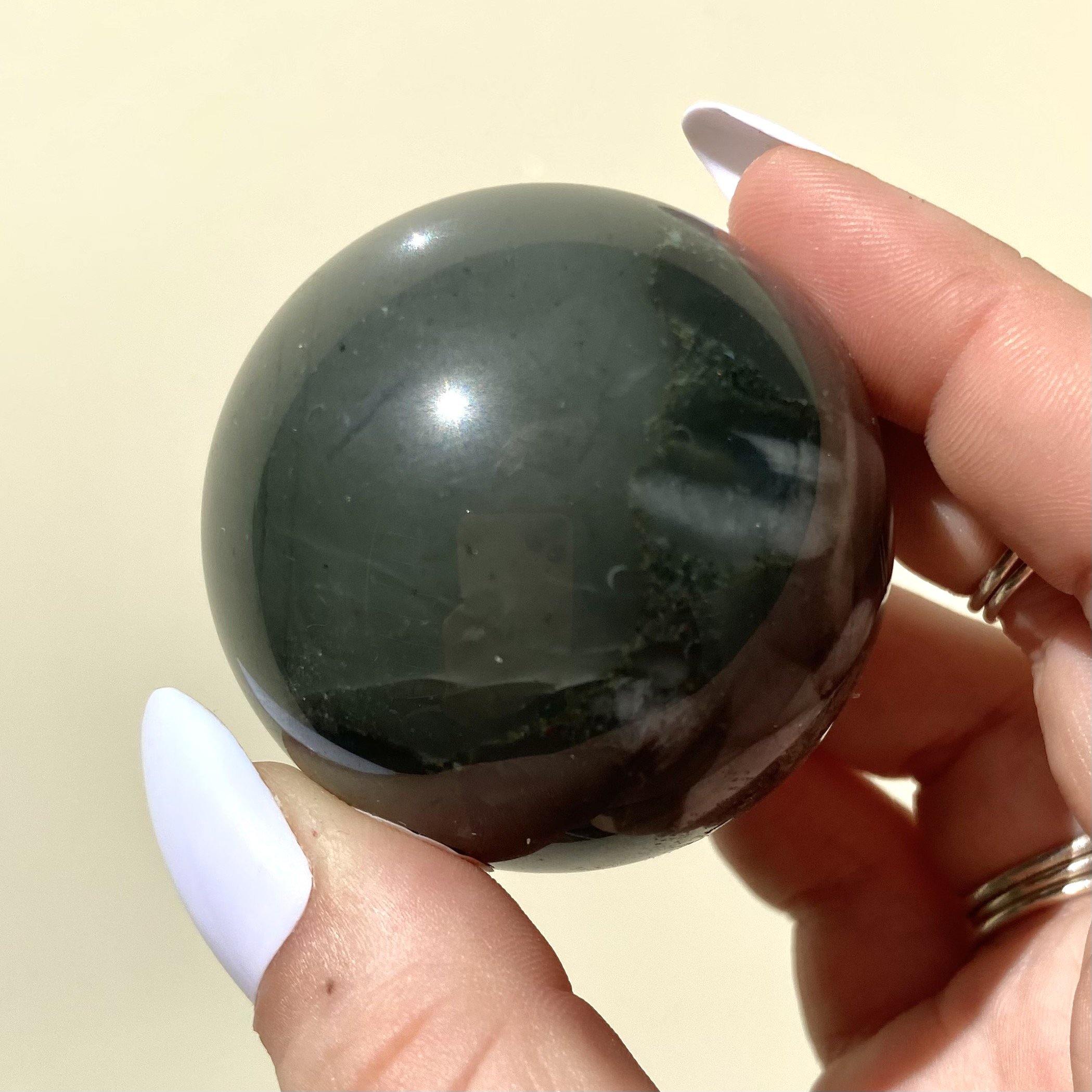 Bloodstone Sphere - Ruby's Minerals