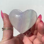 Load image into Gallery viewer, Lavender Fluorite Heart