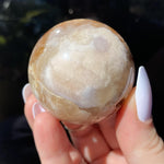 Load image into Gallery viewer, Flower Agate Sphere - Ruby's Minerals