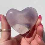 Load image into Gallery viewer, Lavender Fluorite Heart