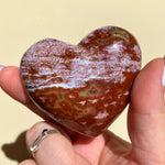 Load image into Gallery viewer, Ocean Jasper Heart - Ruby&#39;s Minerals
