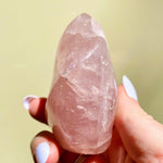 Load image into Gallery viewer, Rose Quartz Flame - Ruby's Minerals