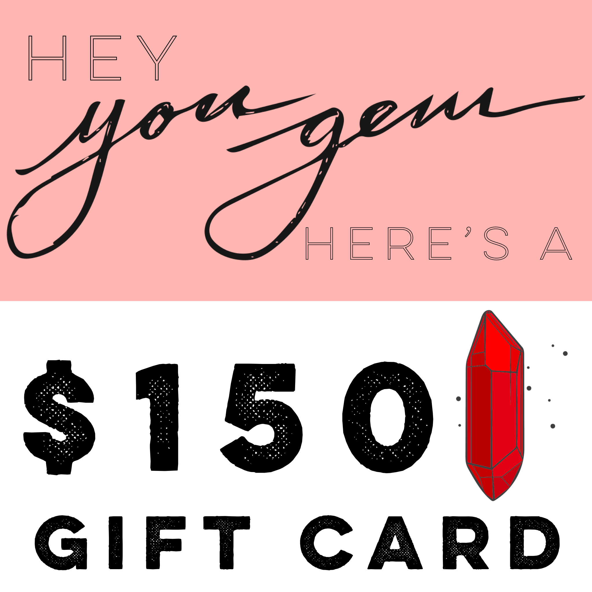 Gem Gift Card - Ruby's Minerals