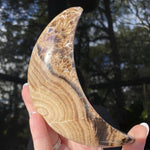 Load image into Gallery viewer, Chocolate Calcite Moon - Ruby's Minerals