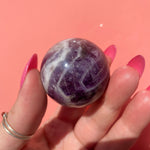 Load image into Gallery viewer, Chevron Amethyst Sphere