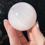 Load image into Gallery viewer, Mangano Calcite Sphere - Ruby's Minerals