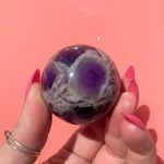 Load image into Gallery viewer, Chevron Amethyst Sphere