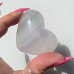 Load image into Gallery viewer, Lavender Fluorite Heart