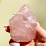 Load image into Gallery viewer, Rose Quartz Flame - Ruby's Minerals