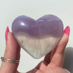Load image into Gallery viewer, Lavender Fluorite Heart