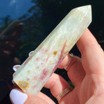 Load image into Gallery viewer, Pink Tourmalinated Quartz Point - Ruby&#39;s Minerals

