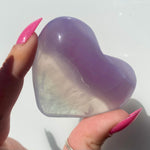 Load image into Gallery viewer, Lavender Fluorite Heart