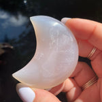 Load image into Gallery viewer, Agate Druzy Moon - Ruby's Minerals