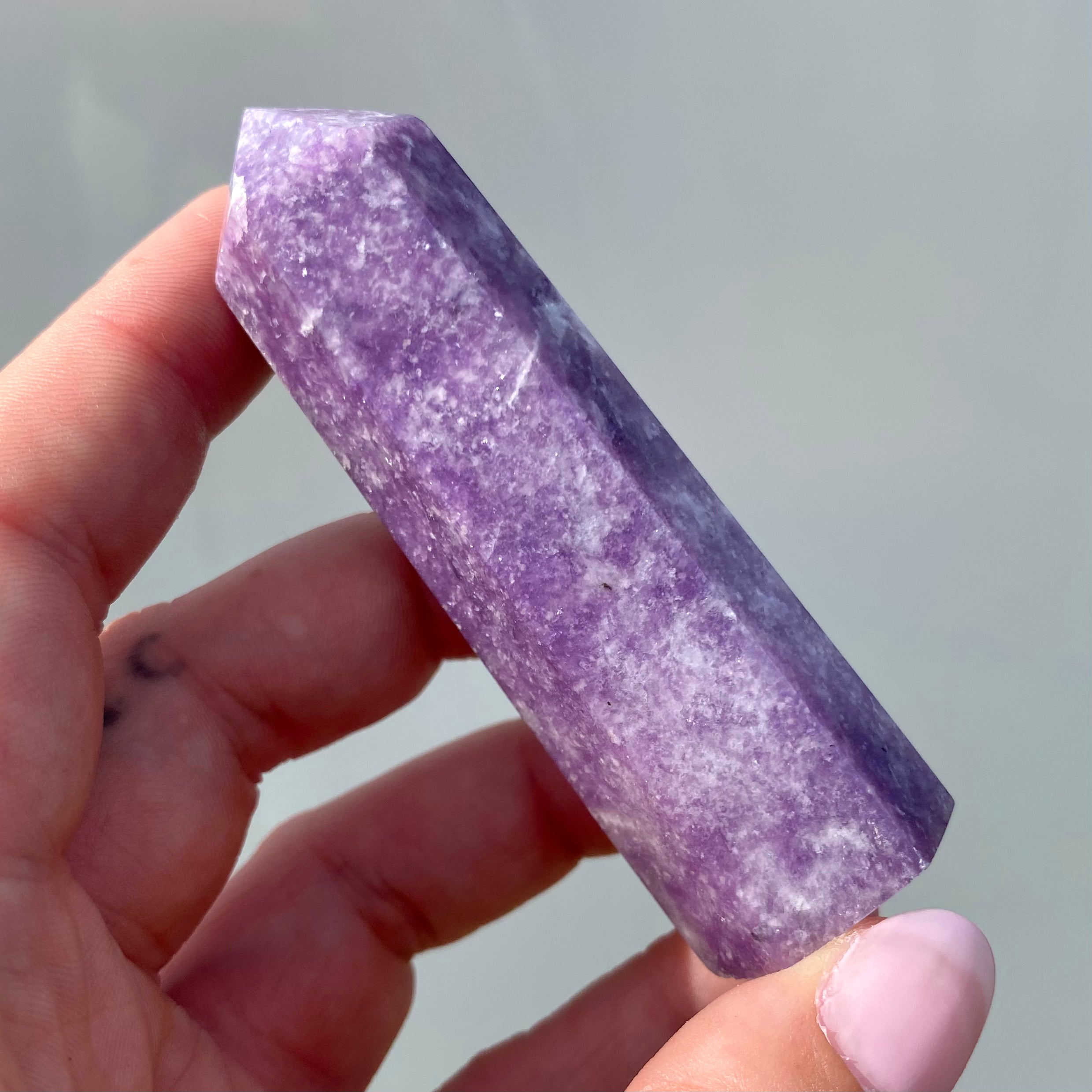 Lepidolite Point
