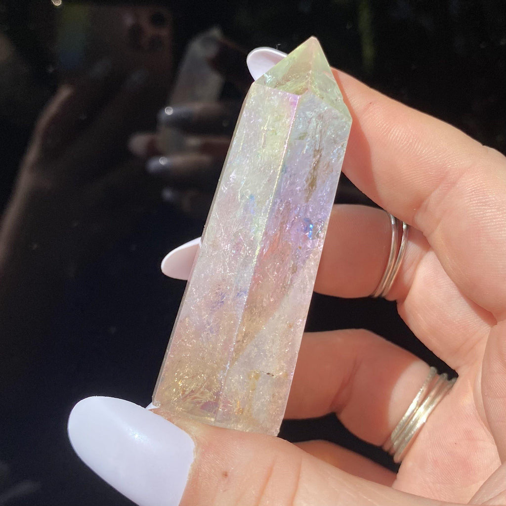 Angel Aura Quartz Point - Ruby's Minerals