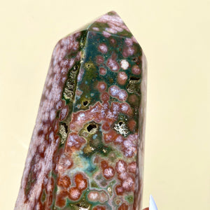 Ocean Jasper Tower - Ruby's Minerals