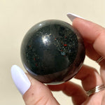Load image into Gallery viewer, Bloodstone Sphere - Ruby&#39;s Minerals

