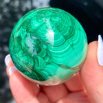 Load image into Gallery viewer, Malachite Sphere - Ruby&#39;s Minerals
