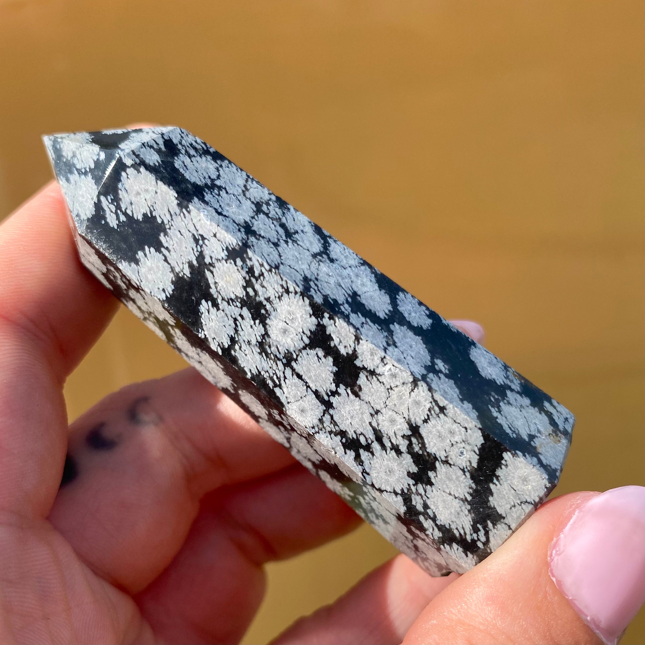 Snowflake Obsidian Point