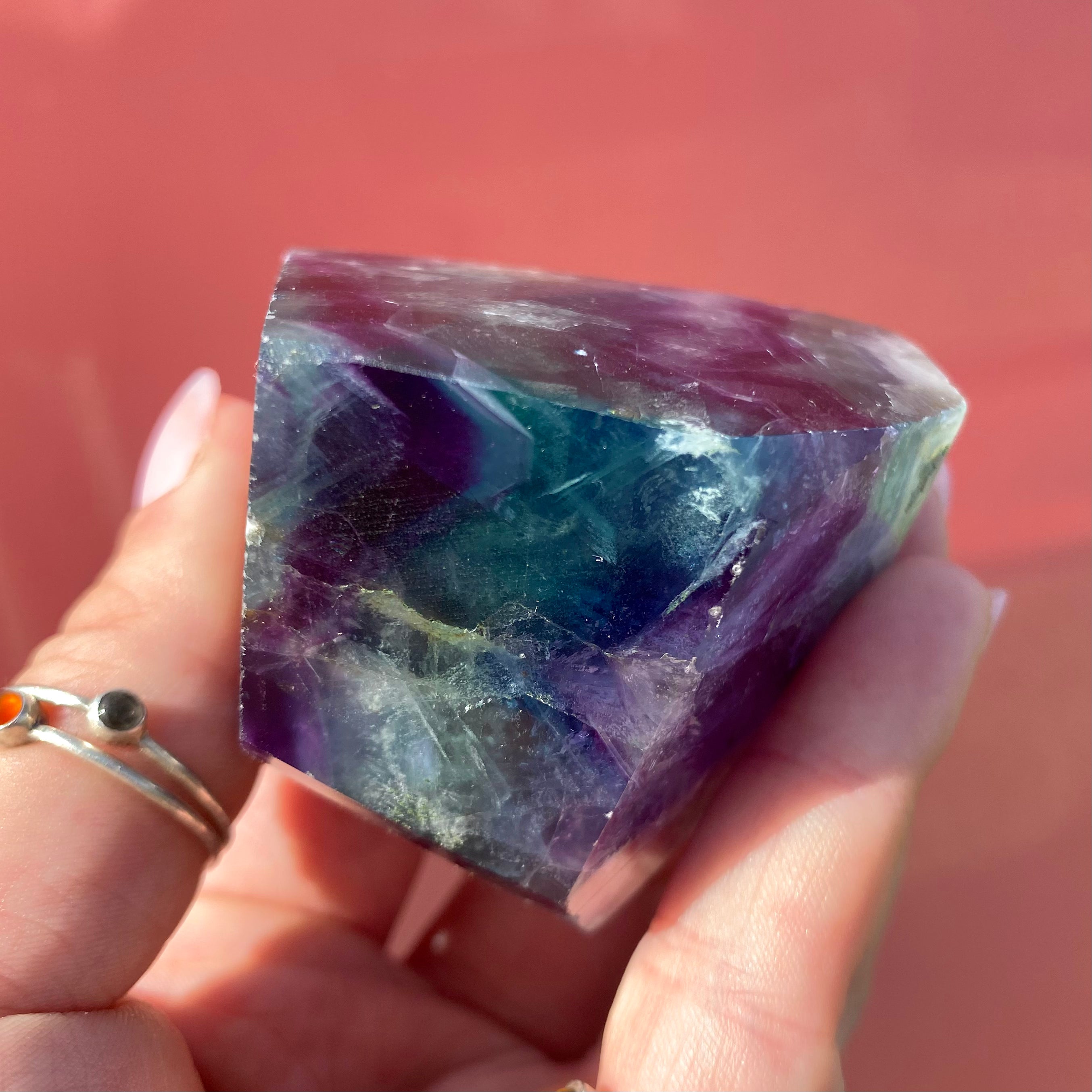 Rainbow Fluorite Freeform