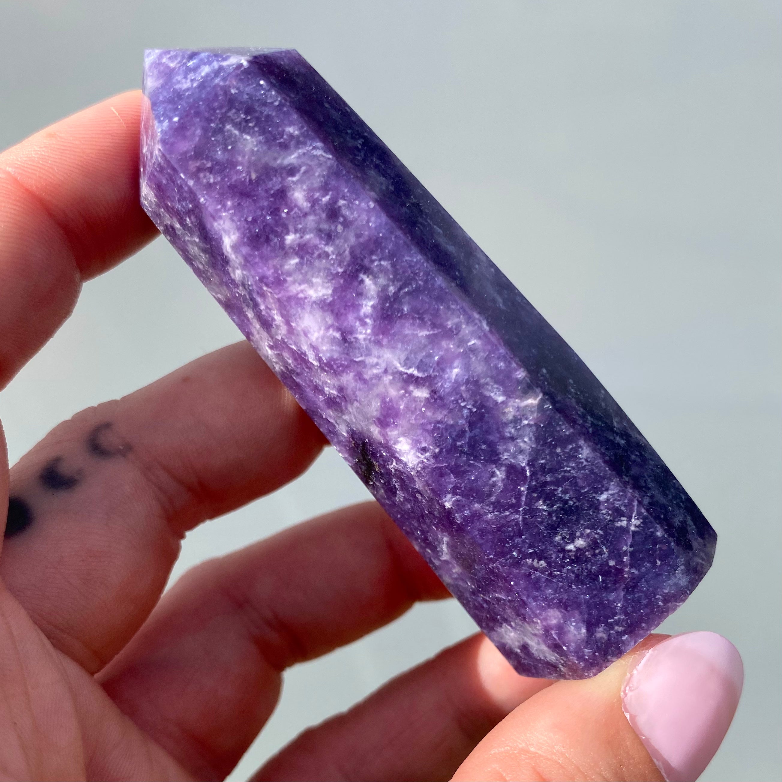 Lepidolite Point