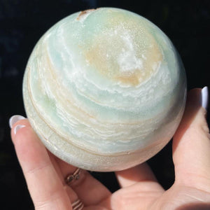 Caribbean Calcite Sphere - Ruby's Minerals