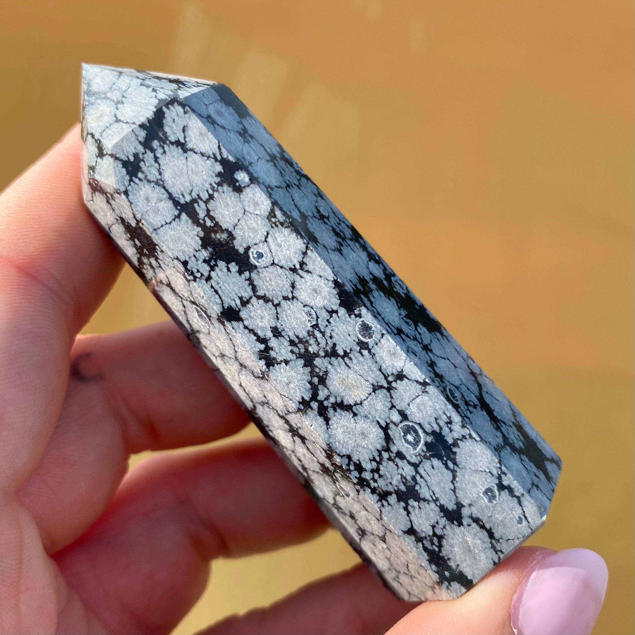 Snowflake Obsidian Point