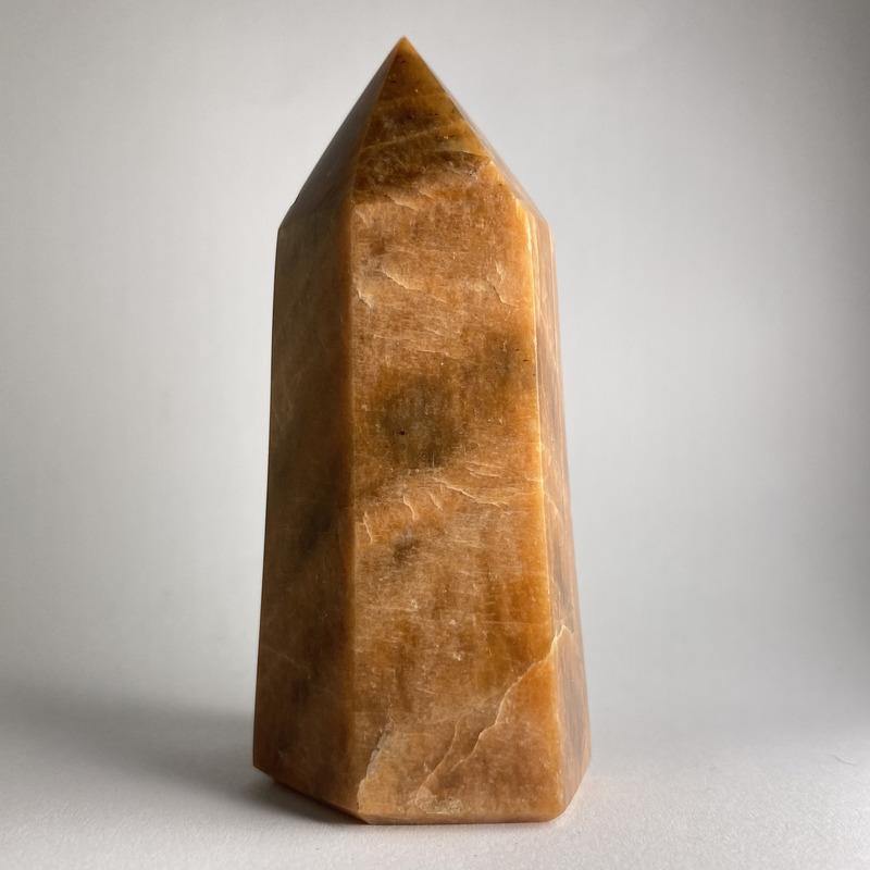 Peach Moonstone Point - Ruby's Minerals