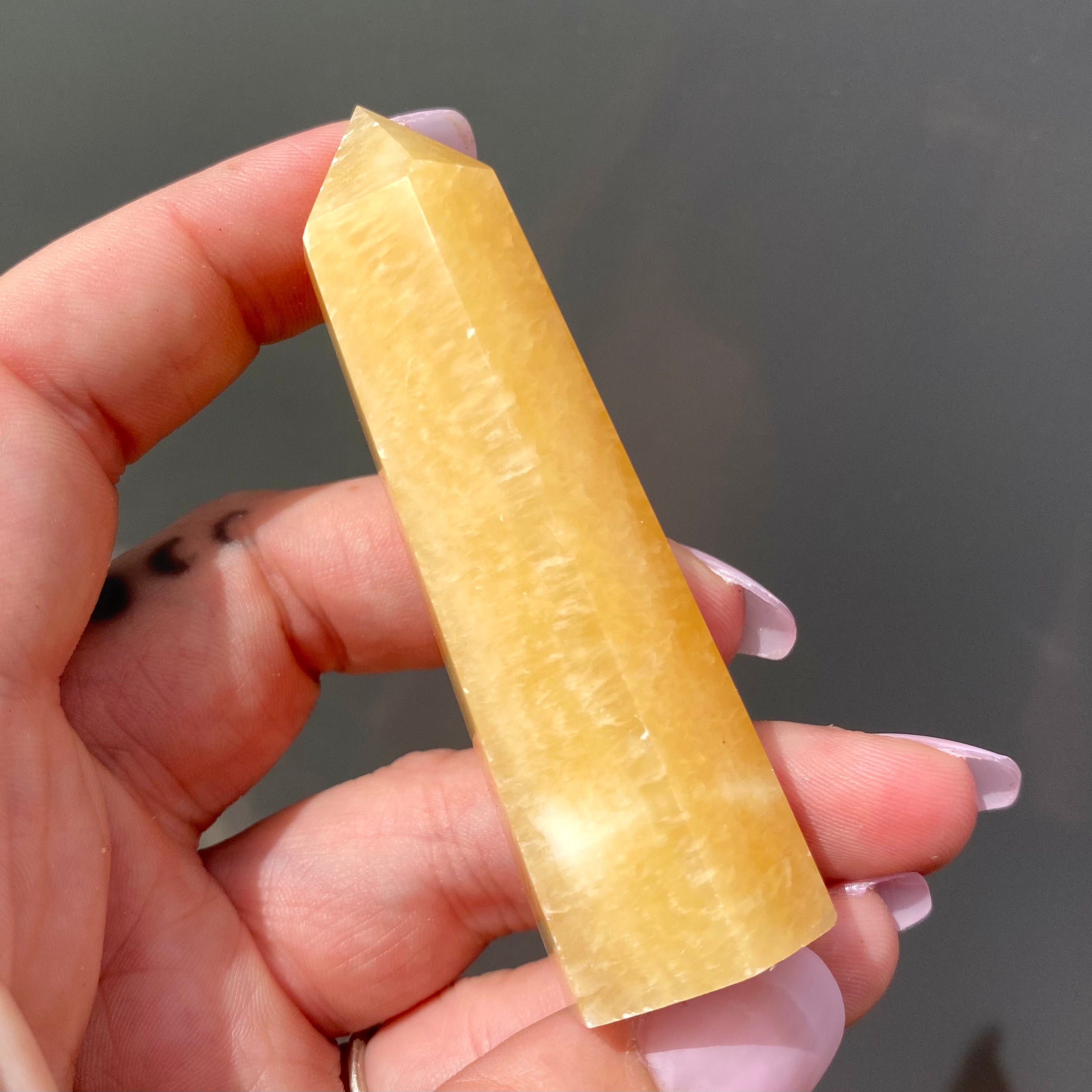 Yellow Calcite Point