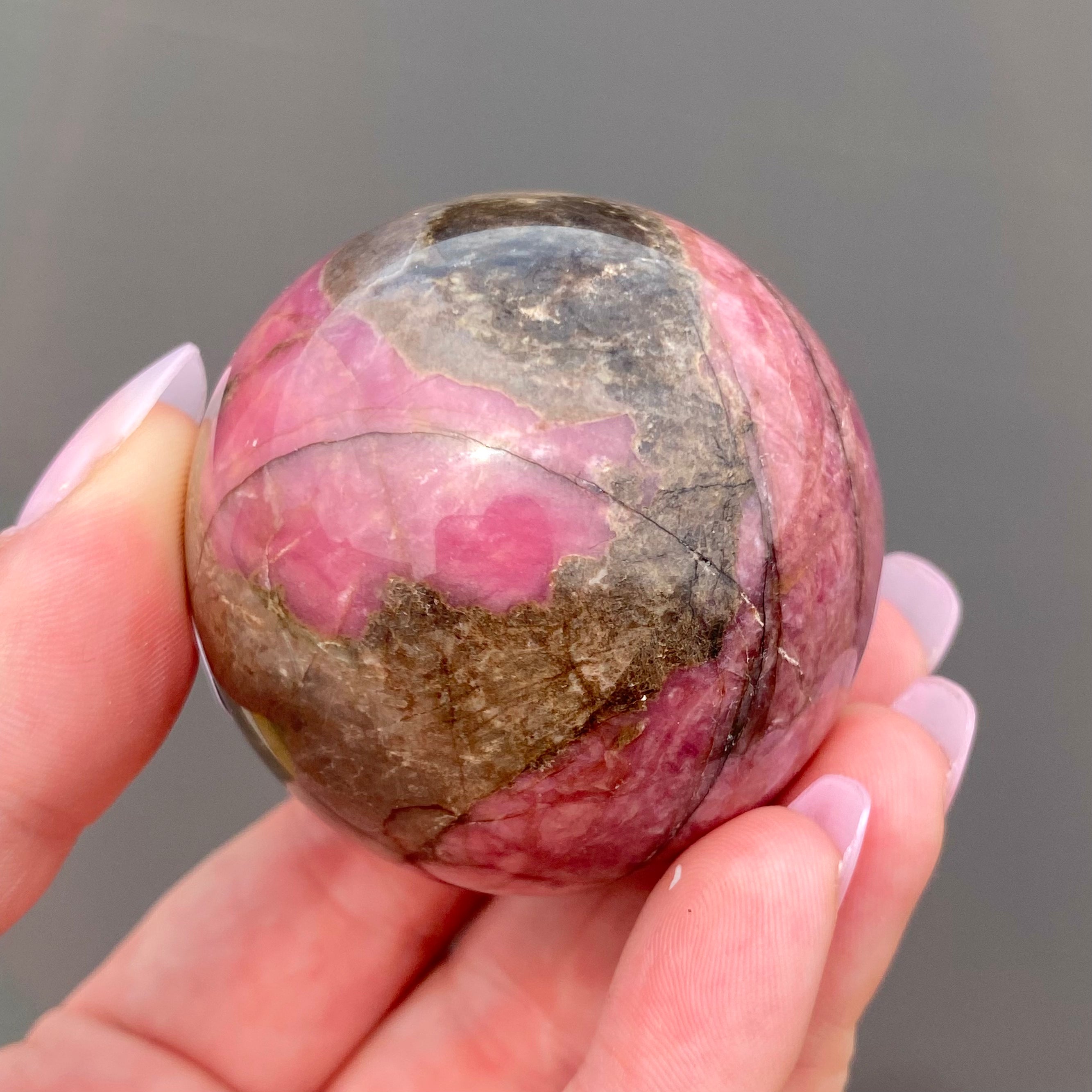 Rhodonite Sphere