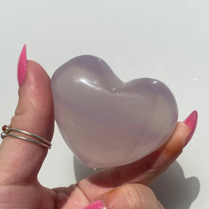 Lavender Fluorite Heart