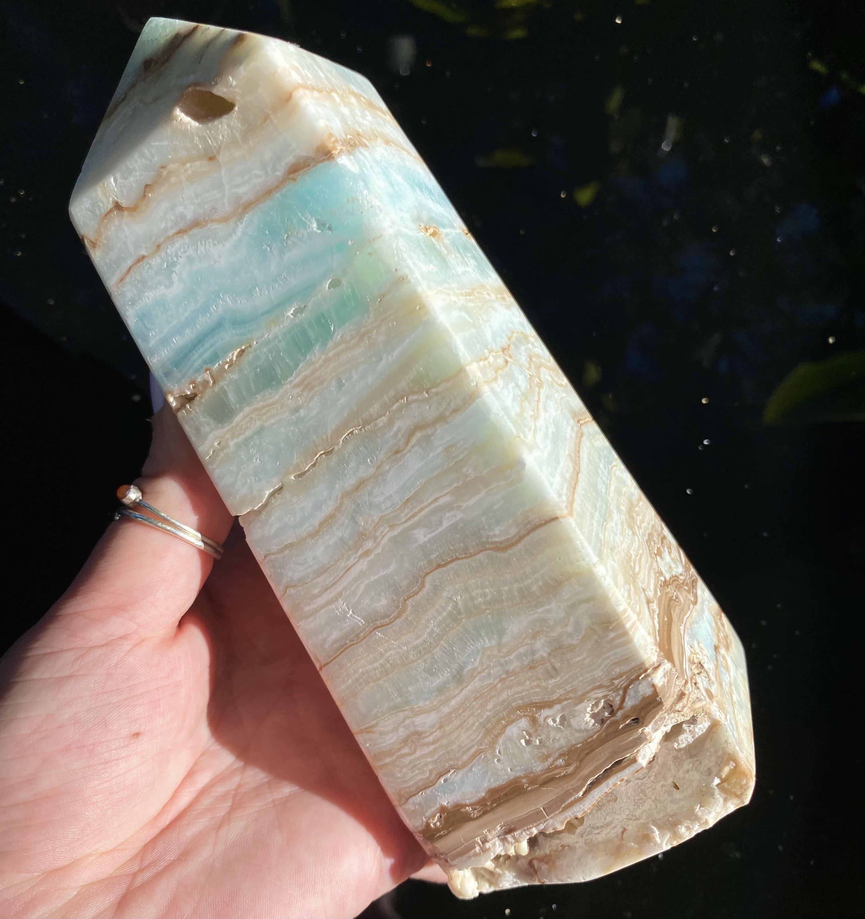 Caribbean Calcite Tower - Ruby's Minerals