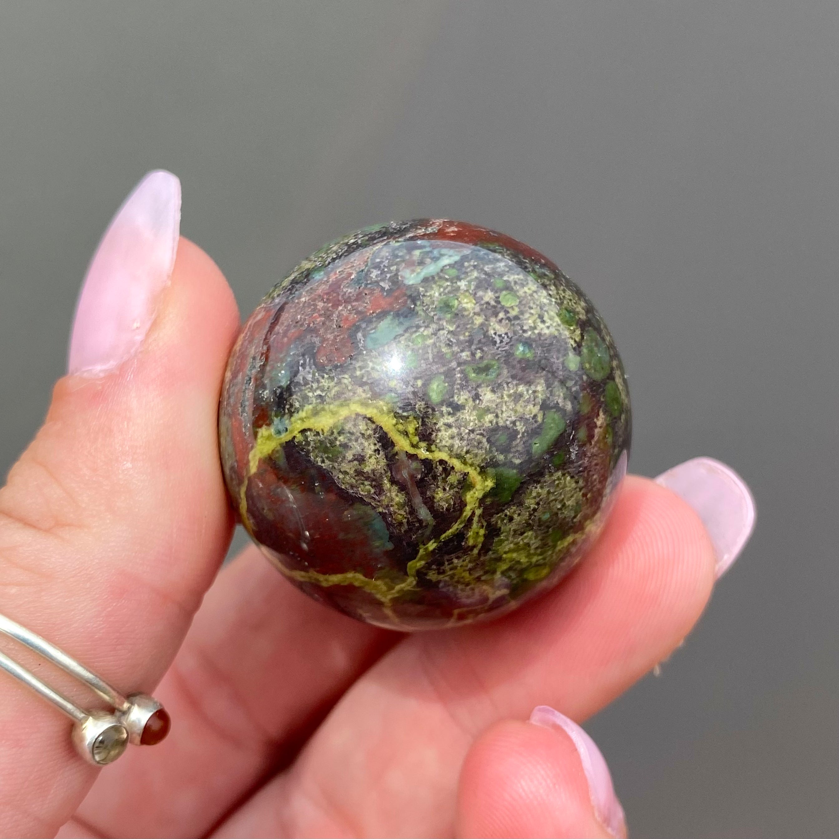 Dragon Bloodstone Sphere