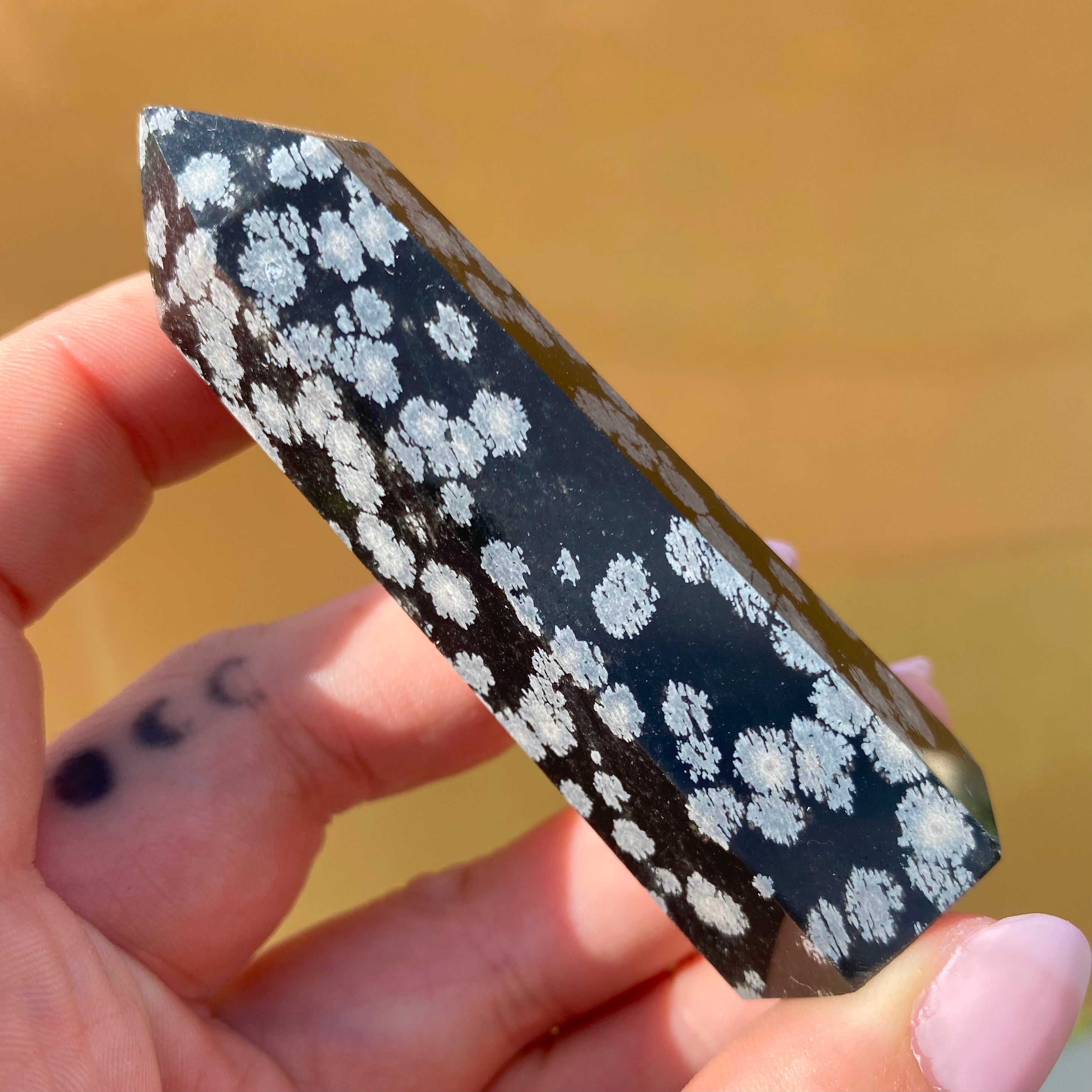 Snowflake Obsidian Point