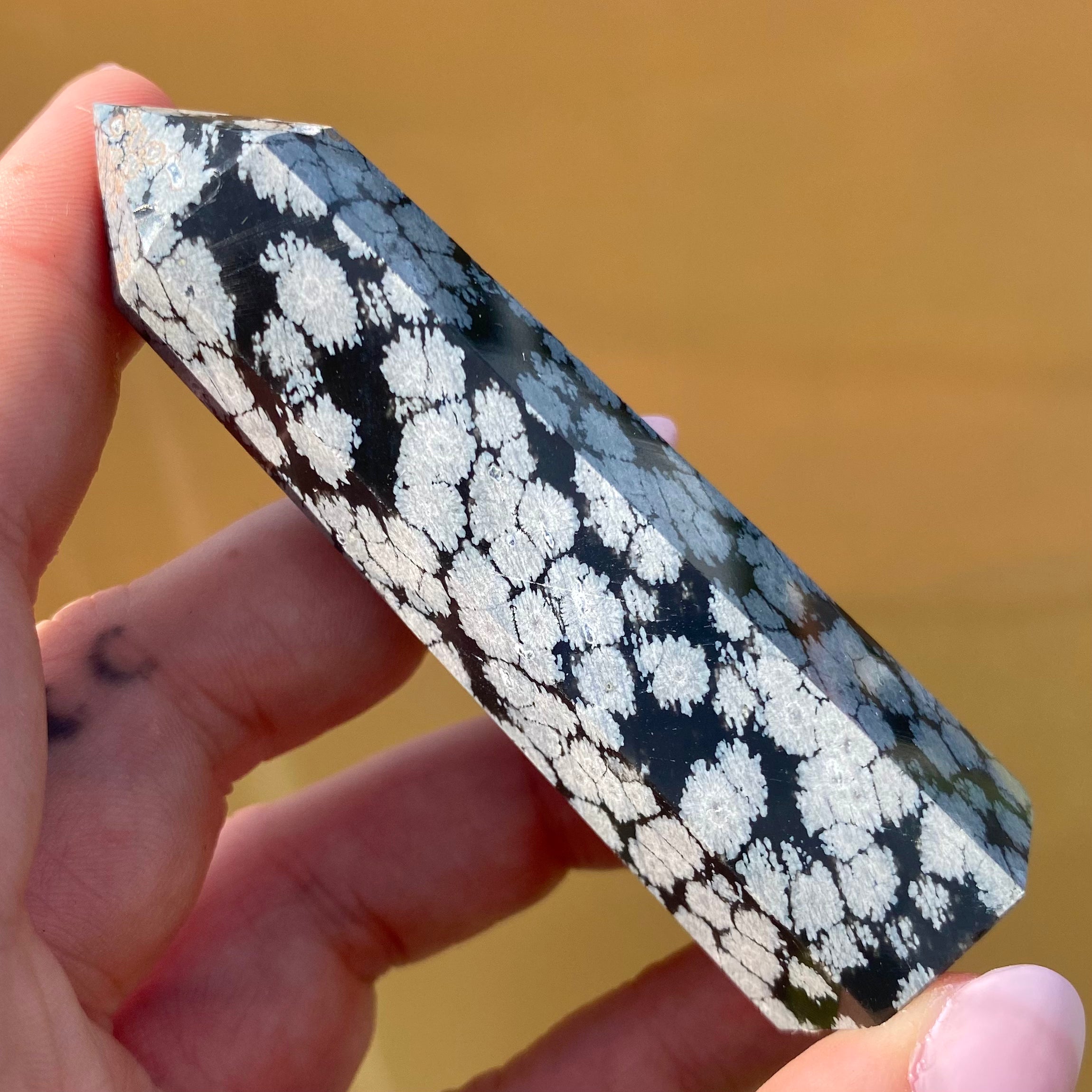 Snowflake Obsidian Point