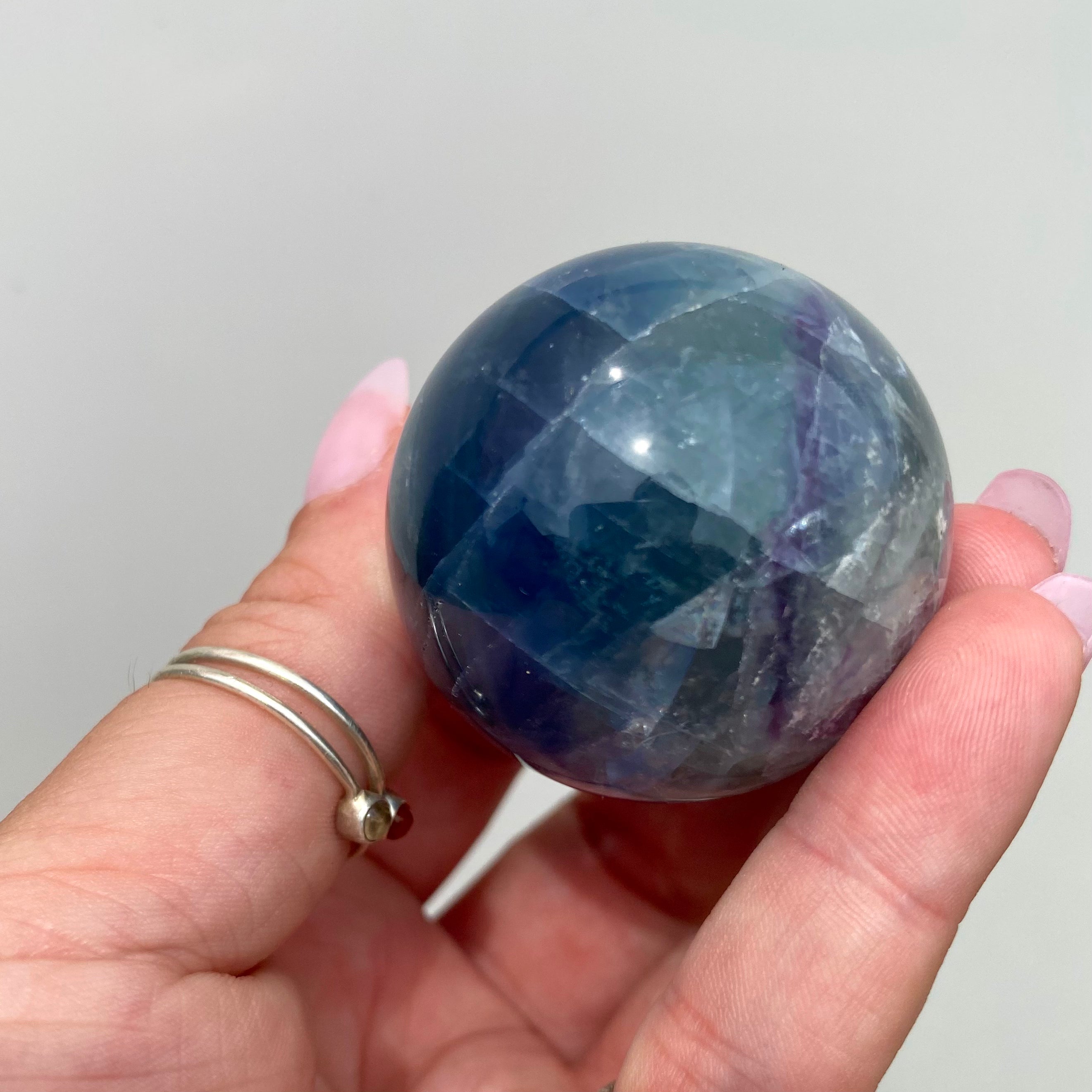 Rainbow Fluorite Sphere