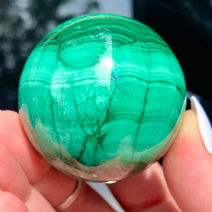 Malachite Sphere - Ruby's Minerals