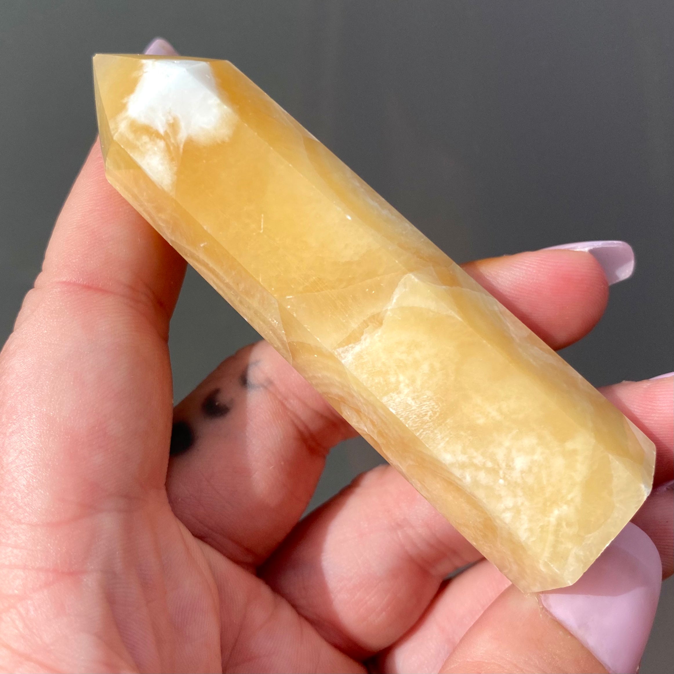 Yellow Calcite Point