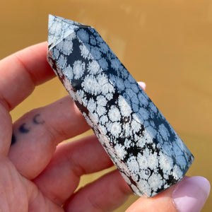 Snowflake Obsidian Point