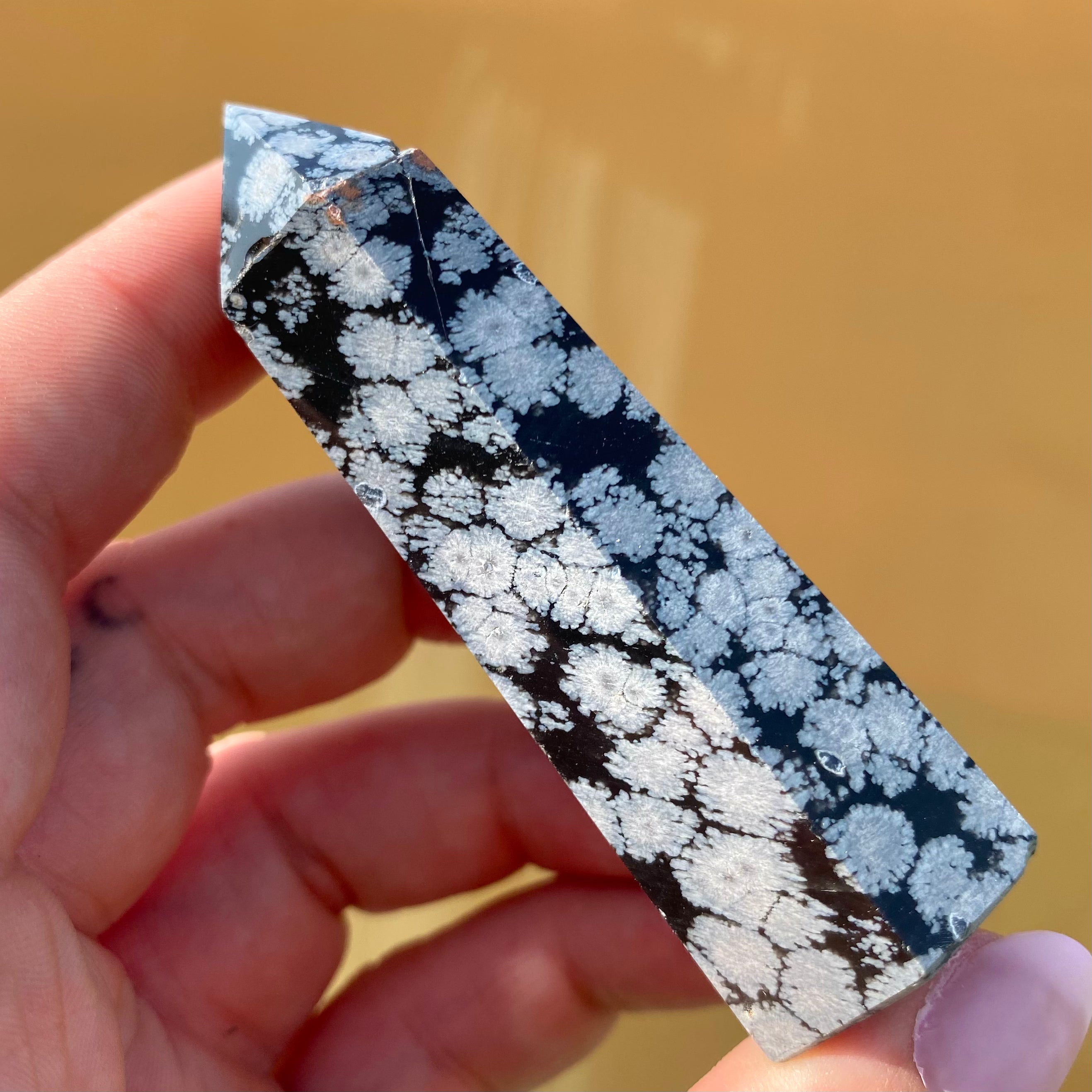 Snowflake Obsidian Point
