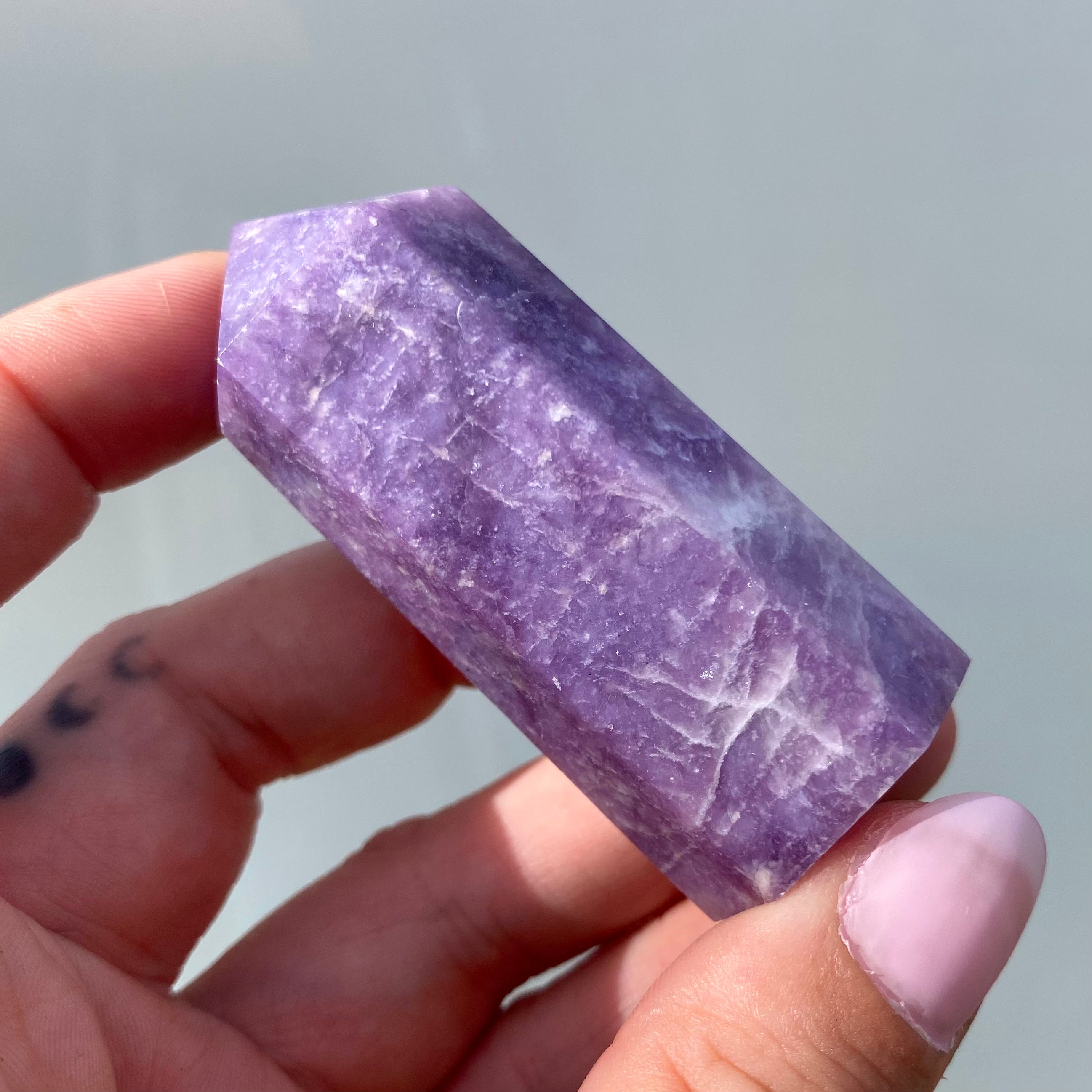 Lepidolite Point